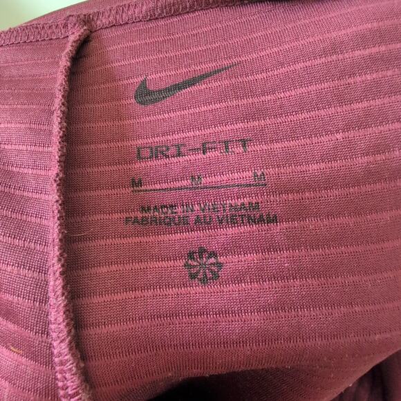 Nike Pro Men's Medium Red‎ Burgundy Athletic Sweatpants Training Fitness Thermal - Picture 4 of 8